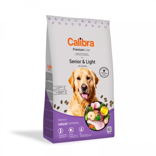 Calibra Dog Premium SENIOR & LIGHT kutyatáp 3kg idősebb vagy túlsúlyos kutyáknak