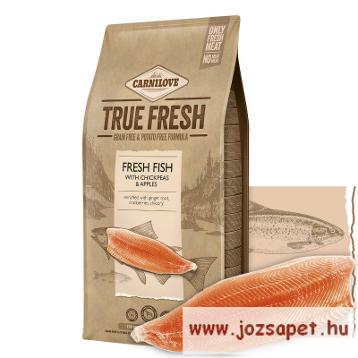 Carnilove True Fresh – Friss hal csicseriborsóval és almával 11,4kg