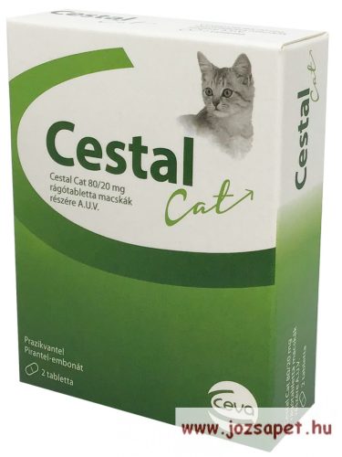 Cestal Cat Rágótabletta 2db féreghajtó macskának