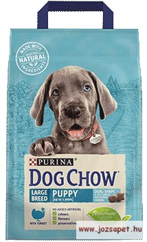 Dog Chow Puppy Pulyka Large kölyökkutya táp 14kg