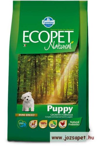 Ecopet Natural Mini Puppy 14kg száraztáp kistestű kölyökkutyának