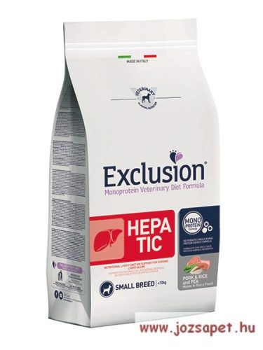 VET EXCLUSION CANINE HEPATIC PORK & PEA SMALL 2kg