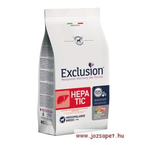   VET EXCLUSION CANINE HEPATIC PORK & PEA MEDIUM & LARGE BREED 12KG