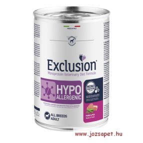 Exclusion hipoallergén konzerv pork & pea 400g