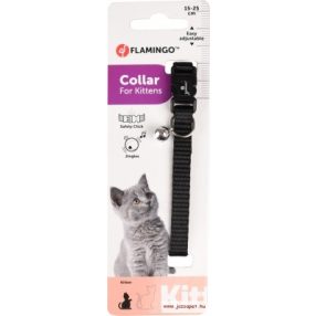 FGO Macska nyakörv fekete 15-22cm
