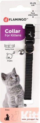 FGO Macska nyakörv fekete 15-22cm