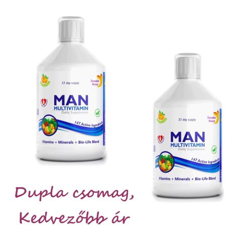 2db Swedish Nutra MAN FOLYÉKONY MULTIVITAMIN FÉRFIAKNAK 1000ml