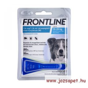   3db Frontline Spot On M kullancs, bolha ellen kistestű (10-20kg) kutya számára