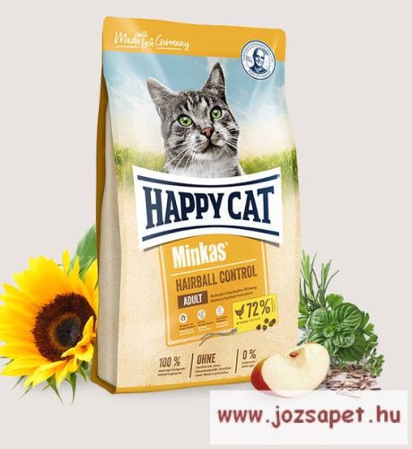 Happy Cat Minkas Hairball Control Baromfis Macskatáp 1,5 kg