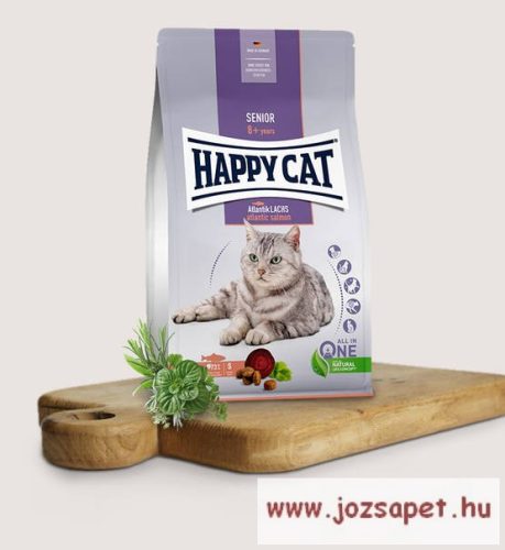 Happy Cat Senior Atlantik-Lachs (Lazac) 1,3kg macskatáp idős macskáknak