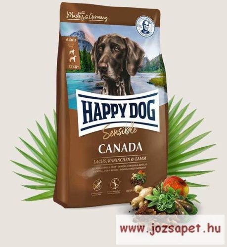 Happy Dog Supreme Sensible Canada gabonamentes kutyatáp 12,5kg
