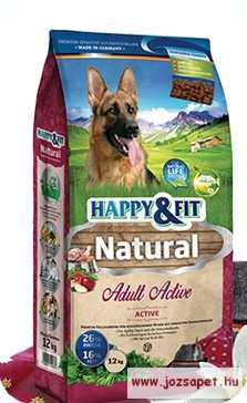 Happy&Fit Natural Active Adult 12kg kutyatáp 