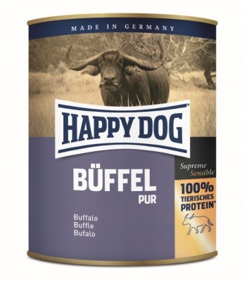Happy Dog Pur Büffel konzerv kutyának 12*400g