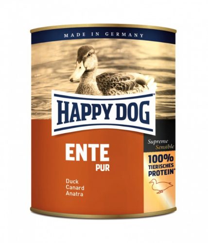 Happy Dog Pur kacsás kutyakonzerv 12*200g