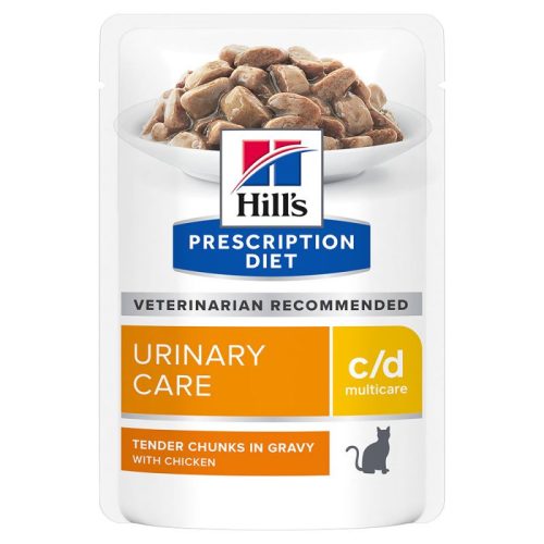 Hill's Prescription Diet c/d Multicare Urinary Care csirke alutasakos 12*85g