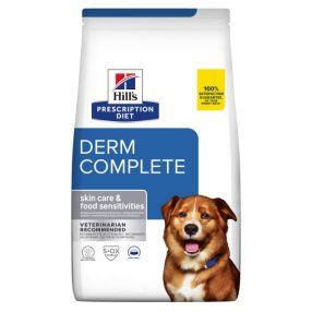   Hill’s Prescription Diet Canine Derm Complete gyógytáp 4kg, allergiás kutyának