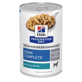   Hill's Prescription Diet Derm Complete konzerv 370g, allergiás kutyának