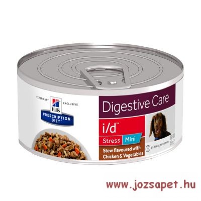 Hill's Prescription Diet i/d Digestive Care Stress Mini Stew csirkés-zöldséges konzerv