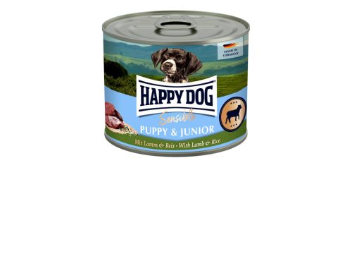 Happy Dog Supreme Sensible Puppy & Junior – Bárány, rizs (nedves eledel) 200g