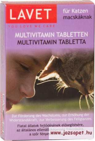 Lavet Multivitamin tabletta macska 50db