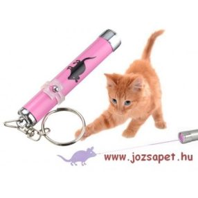 Flamingo Lézer egér macskajáték, ezüst színű