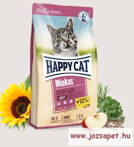 Happy Cat Minkas Sterilized macskatáp 10kg+1,5kg ajándék