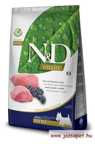 N&D Dog Prime Grain Free Mini 2,5kg bárány és áfonya