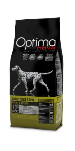 Visán Optimanova Dog Adult Digestive Rabbit&Potato GABONAMENTES  12 kg