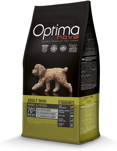 Visán Optimanova Dog Adult Mini Rabbit&Potato GABONAMENTES  2 kg