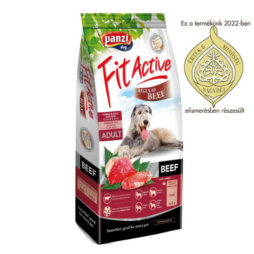 Panzi FitActive Beef Adult (marha) száraztáp - Felnőtt kutyák részére (15kg)