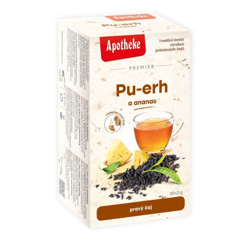 Apotheke - Pu-Erh Tea Ananásszal, 20 filter - Premier Selection
