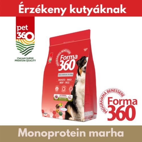 FORMA360 Adult M-L Beef (Marha) Monoprotein Kutyatáp 12kg