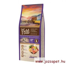   Sam's Field Grain Free, gabonamentes kutyatáp 13kg Lazac-Hering