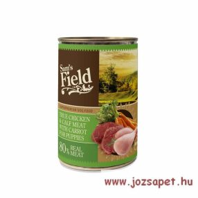  Sam's Field Puppy kutyakonzerv 400g csirke-borjú-sárgarépa