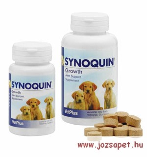 Synoquin Growth 60db tabletta kölyökkutyák ízületeinek egészségéért