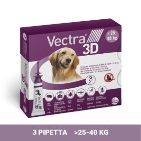   Vectra 3D rácsepegtető oldat L 25-40 kg közötti kutyáknak 3 pipetta