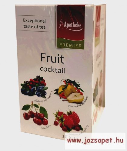 Apotheke - Gyümölcs Koktél, Vegyes Gyümölcs Tea, 4*5 filter - Premier Selection