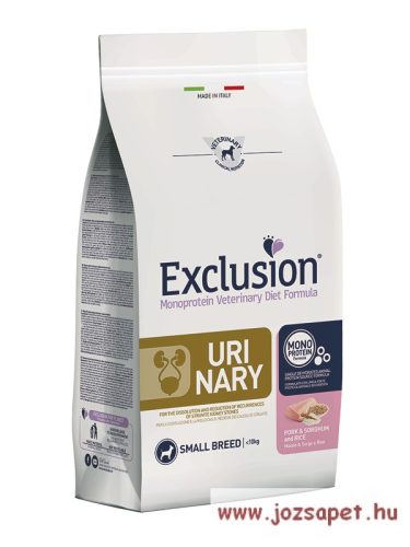 Vet Exclusion Urinary Pork & Sorghum & Rice Small 2kg