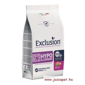 Vet Exclusion Hypoallergenic Pork & Pea Medium/Large 12kg
