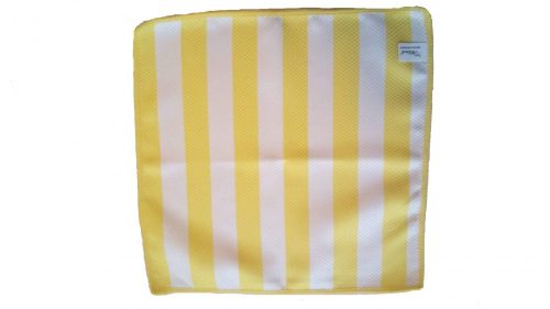 Vixi bambusz sárga csíkos mosogatókendő 30X30 cm
