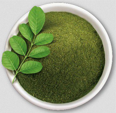 Moringa por és levél