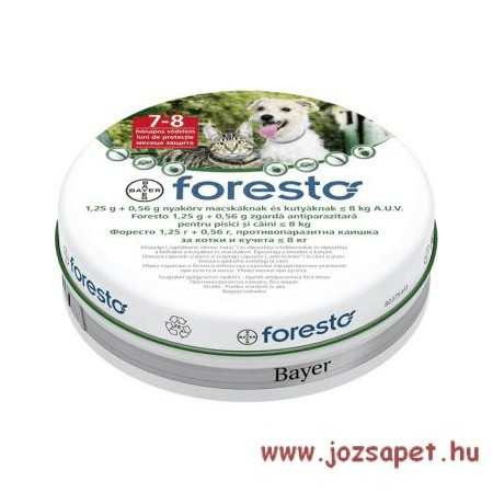 Foresto bolha és kullancs nyakörv macska és 8kg alatti kutya számára 38cm