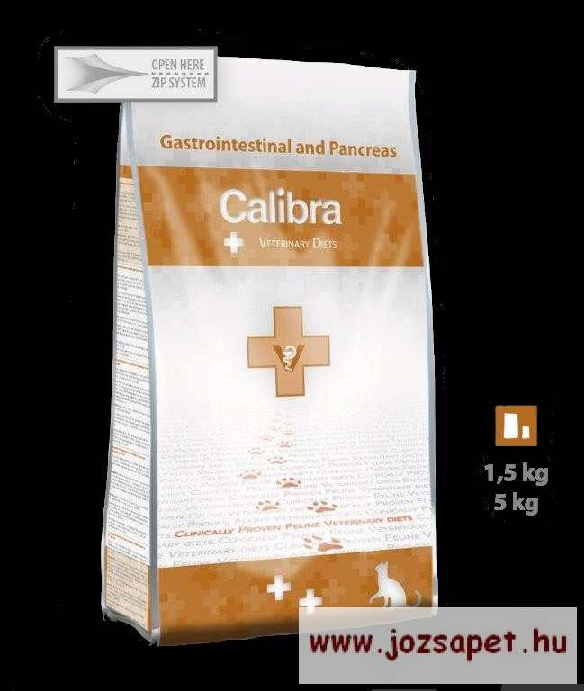 CALIBRA VET Gastrointestinal and Pancreas - diétás állatorvosi gyógytáp, macskatáp 5kg CALIBRA VET Gastrointestinal and Pancreas - diétás állatorvosi gyógytáp, macskatáp 5kg