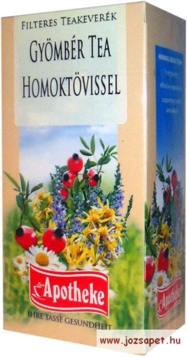 Apotheke - Gyömbér tea Homoktövissel, 20 filter Apotheke - Gyömbér tea Homoktövissel, 20 filter