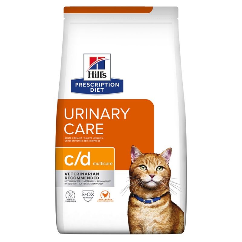 Hill's Prescription Diet Feline C/D Multicare macskatáp csirkés, rizses 1,5 kg