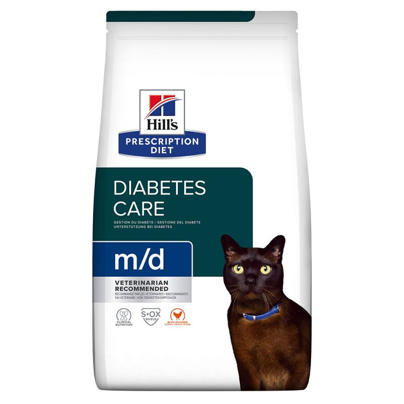 Hill&#039;s Prescription Diet Feline - M/D macskatáp 1,5 kg elhízásra, cukorbetegségre