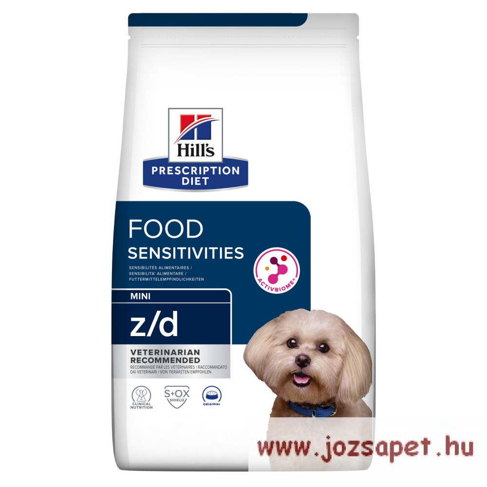 Hill's PD Canine Z/D ultra MINI diétás Hills kutyatáp 1 kg Sensitivities