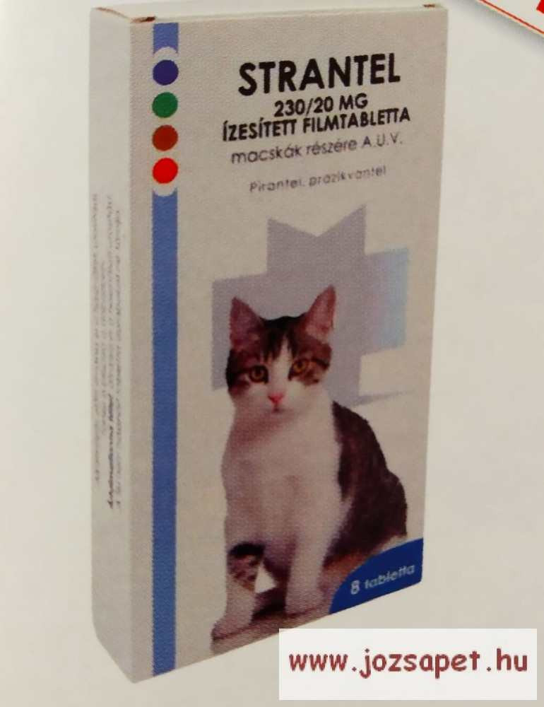 Strantel Cat féreghajtó tabletta macskának 8db Strantel Cat féreghajtó tabletta macskának 8db
